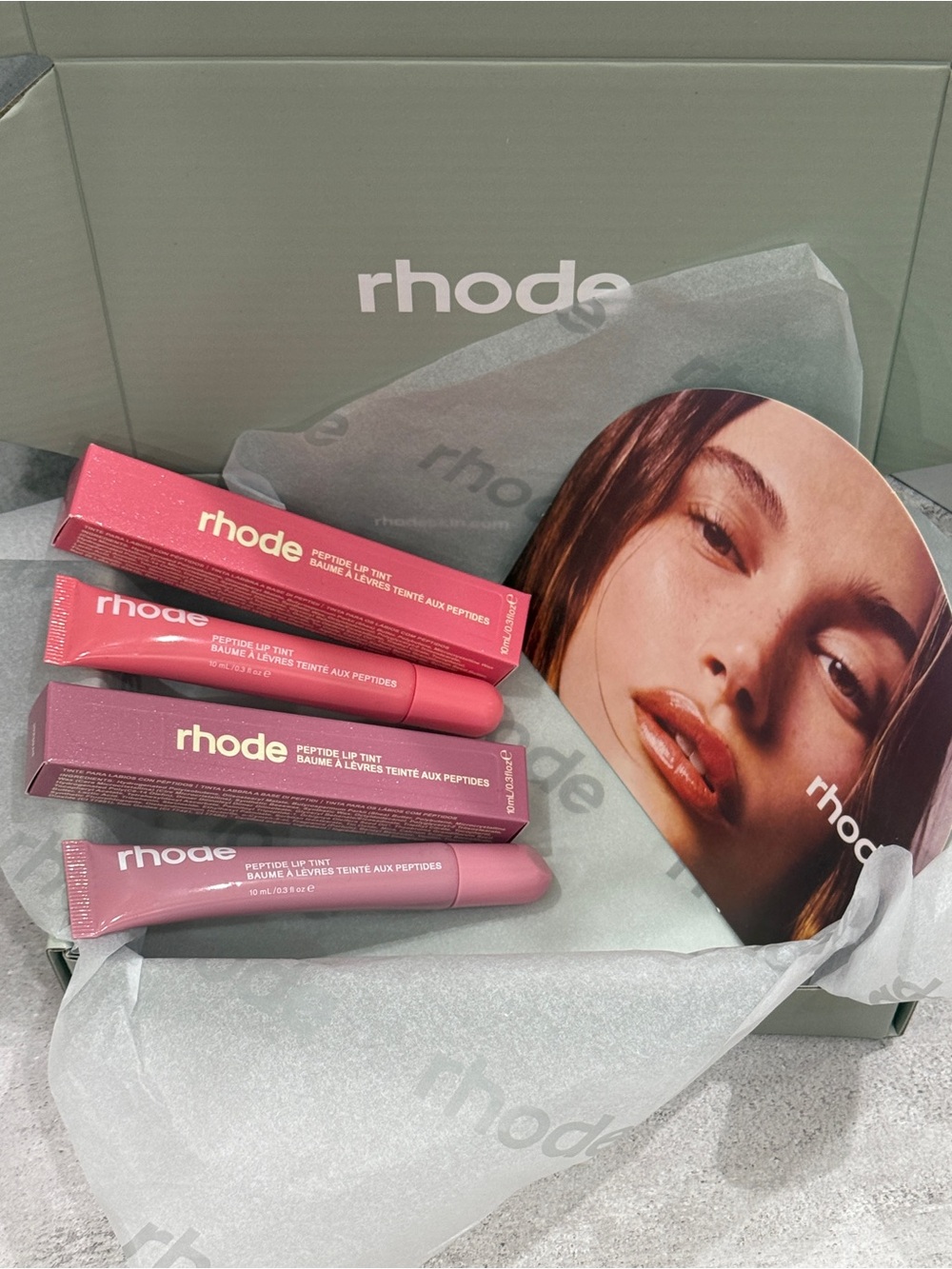 Rhode bundle: Sweet Pea lip tint and Pretzel lip tint NIB